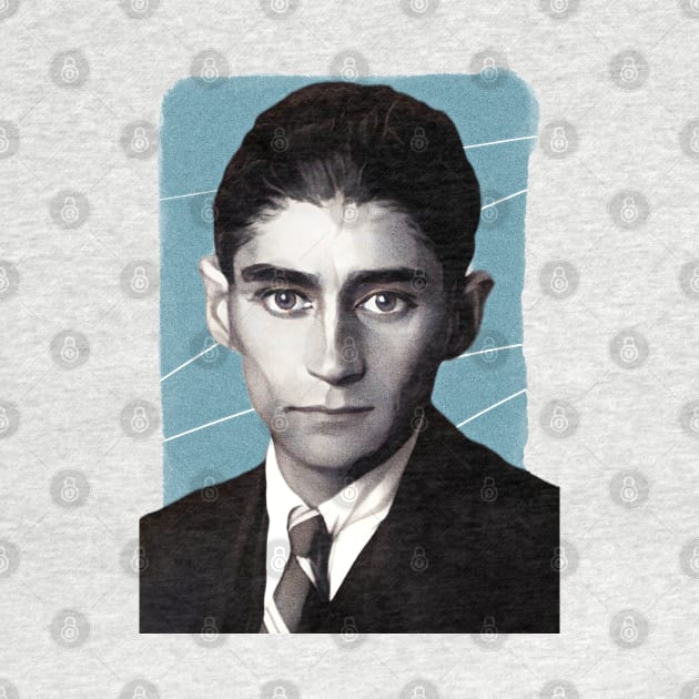 Novelist Franz Kafka illustration by Litstoy 